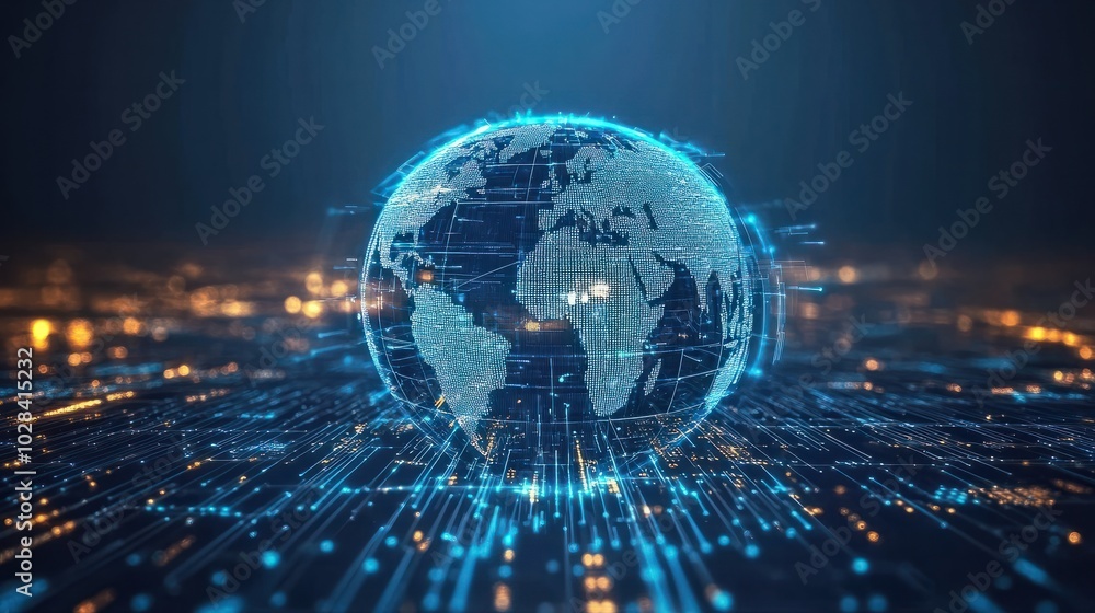 Poster global business structure of networking analysis and data exchange customer connection hr recruitmen