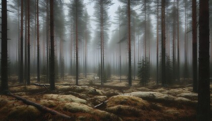 Obraz premium Fog in nature background