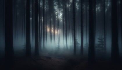 Naklejka premium Fog in nature background