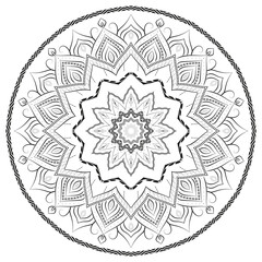 Mandala Realistic Pattern Design Background