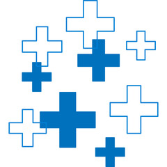 Obraz premium Medical Cross Ornament