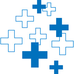 Obraz premium Medical Cross Ornament