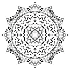 Realistic Mandala Ornament Design Background