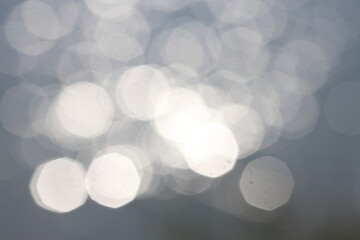 defocused light on the background. Defocused bokeh.