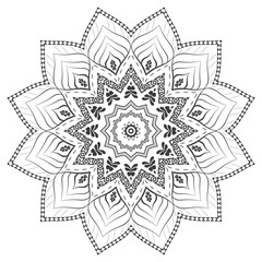 Detailed Ornamental Mandala Realistic Design Background