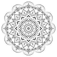 Detailed Ornamental Mandala Realistic Design Background