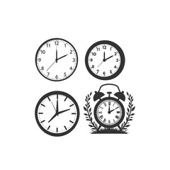 black clock isolated on white