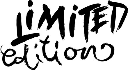 Limited Edition Dry Brush Modern Lettering Design.
