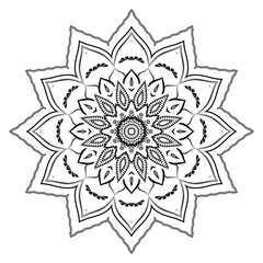 Realistic Mandala Decorative Pattern Design Background