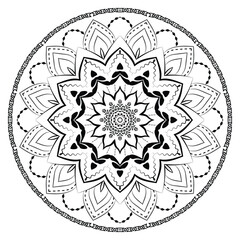 Fototapeta premium Realistic Mandala Decorative Pattern Design Background