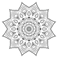 Realistic Mandala Decorative Pattern Design Background