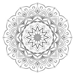 Realistic Mandala Decorative Pattern Design Background