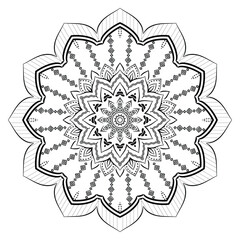 Realistic Mandala Decorative Pattern Design Background