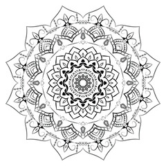 Realistic Mandala Decorative Pattern Design Background