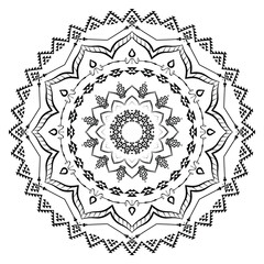 Realistic Mandala Decorative Pattern Design Background