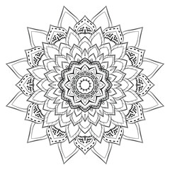Realistic Mandala Decorative Pattern Design Background
