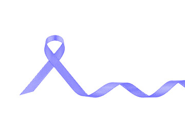 A light purple cancer ribbon, Stomach Cancer Awareness Month