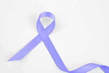 A light purple cancer ribbon, Stomach Cancer Awareness Month