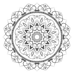 Realistic Mandala Decorative Pattern Design Background