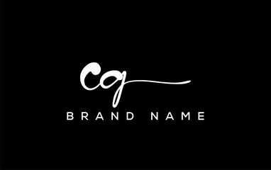 CG letter beauty handwriting vector logo.