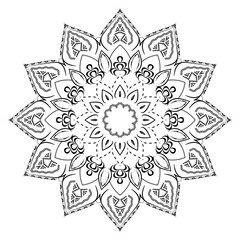 Realistic Mandala Decorative Pattern Design Background