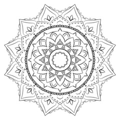 Realistic Mandala Decorative Pattern Design Background