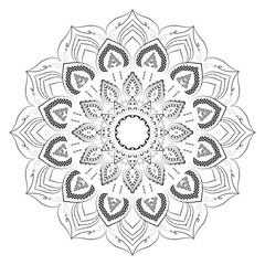 Fototapeta premium Realistic Mandala Decorative Pattern Design Background