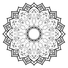 Realistic Mandala Decorative Pattern Design Background