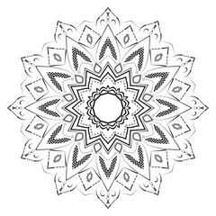 Realistic Mandala Decorative Pattern Design Background