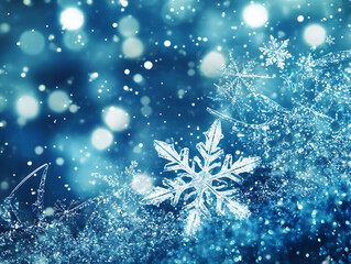 Snowflakes illustration wallpaper