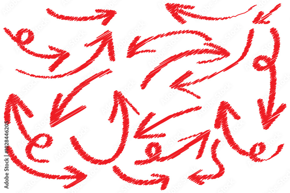 Poster black charcoal ovals and arrows strokes different forms.set of design elements on white background.r
