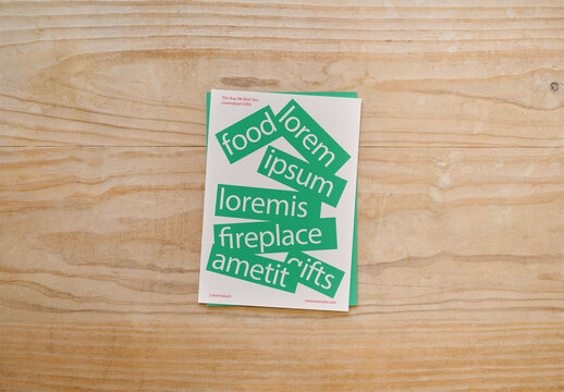 Mockup Of Vertical Customizable Flyers