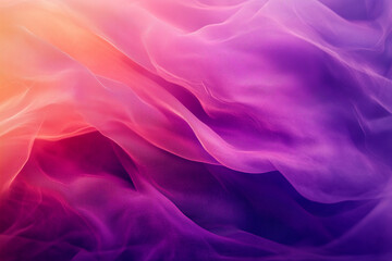 Obraz premium Abstract banner template with silky effect background. Smoke, smog, fog or dust with color gradient purple to pink.