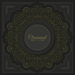 Dark border pattern background