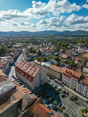 Panorama of the city of Zittau in eastern Germany