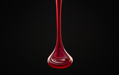 Red Dripping Liquid