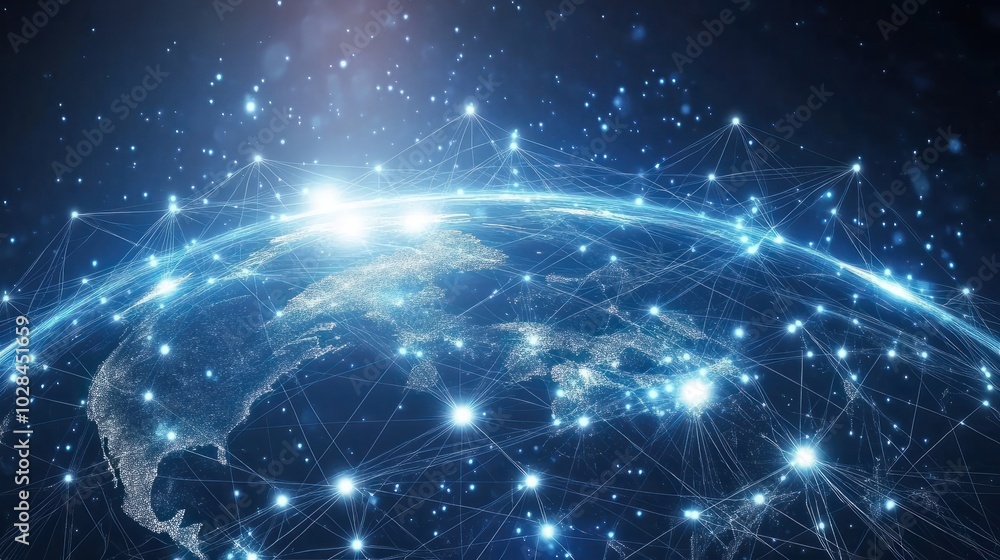 Poster abstract of global network and communication background