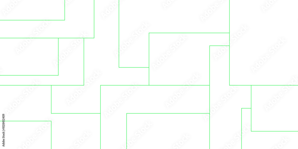 Poster Vector abstract elegant white and green background. Modern and creative design featuring white boxes of different sizes. Geometric background with squares in bright light.