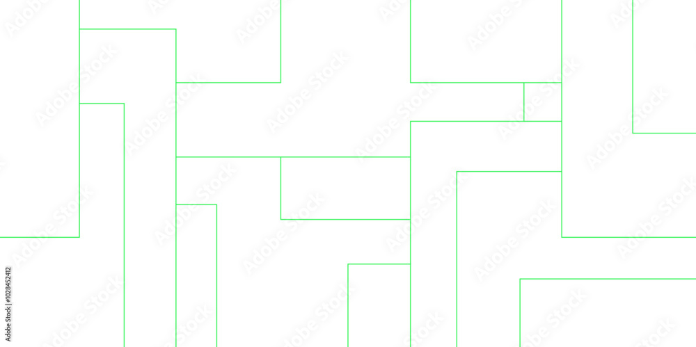 Fototapete Vector abstract elegant white and green background. Modern and creative design featuring white boxes of different sizes. Geometric background with squares in bright light.