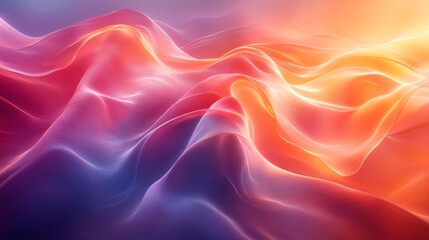 Obraz premium Colorful Gradients Flowing in a Soft Background