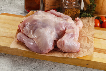 Raw small chicken Gherkin for cooking