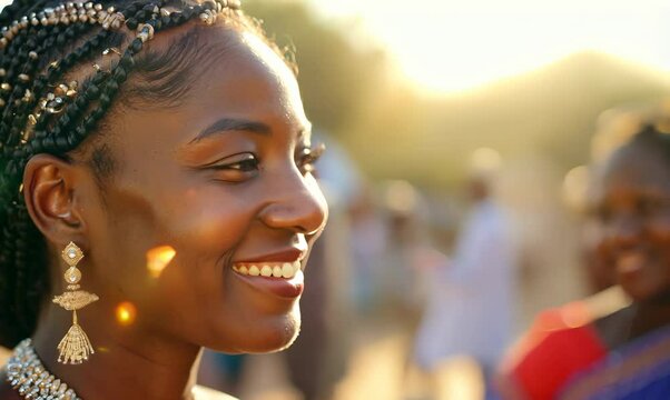 Malawian Woman Assisting Neighbor with Groceries