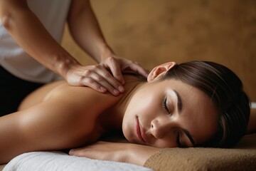 Obraz premium woman receiving massage