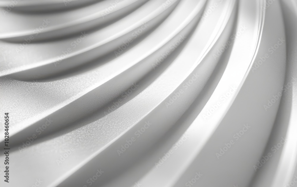 Aufkleber abstract close-up of smooth, curved white surfaces creating a wave-like pattern.