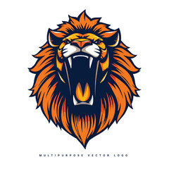 Obraz premium vector logo with lion