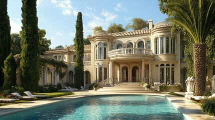 Fototapeta premium Mediterranean Style Mansion