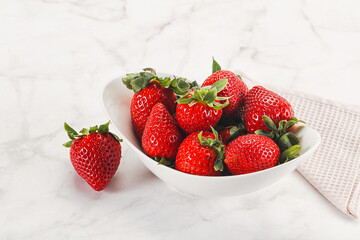 Sweet srawberry in the bowl