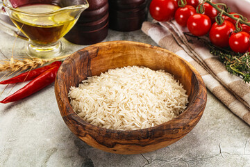 Indian cuisine - raw basmati rice