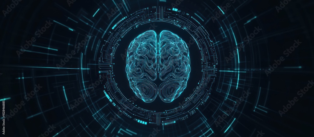 Poster digital brain in a technological network