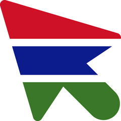The Gambia Flag On Curser